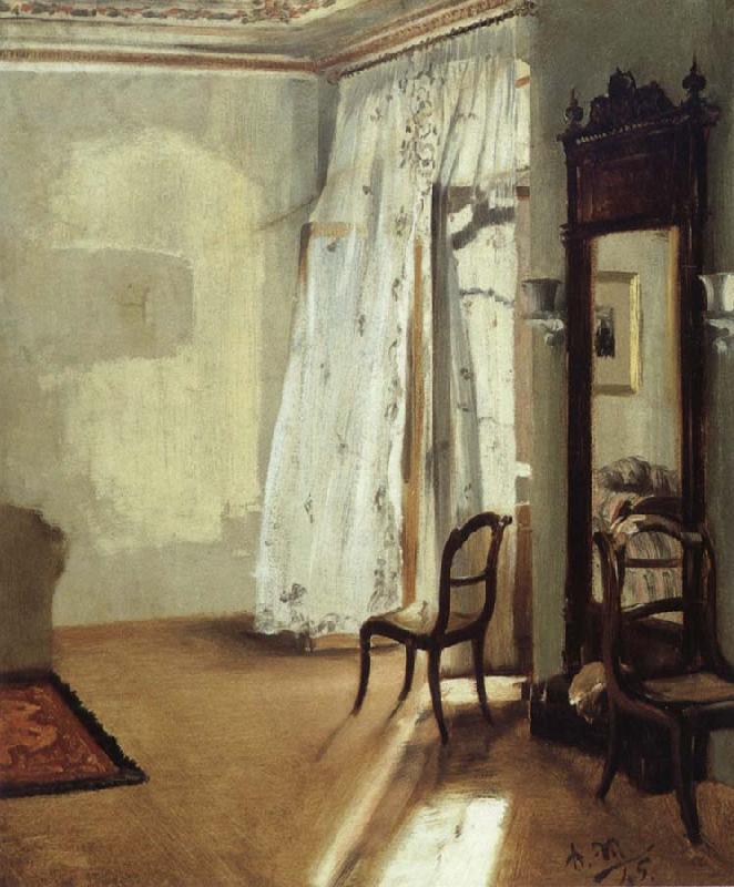 Adolph von Menzel The Balcony Room France oil painting art